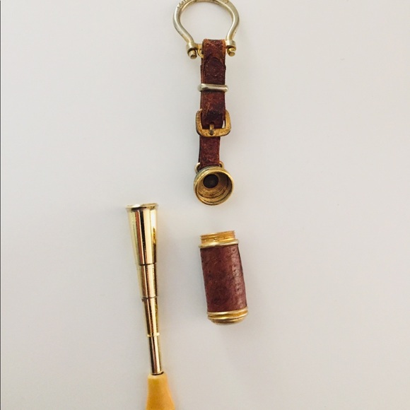 1940’s Italian Cigarette Holder Necklace KeyChain Charm Pendant Vintage Retro - Picture 4 of 8